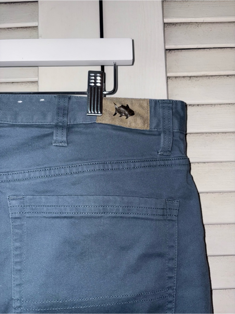 Southern Tide Sullivan Pants Blue Stretch Chino Straight Leg 38x30 - Picture 4 of 6
